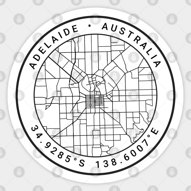 Adelaide Map Sticker by Ryan-Cox